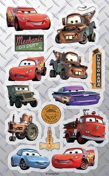 Disney Cars Characters Sticker Pack #2
