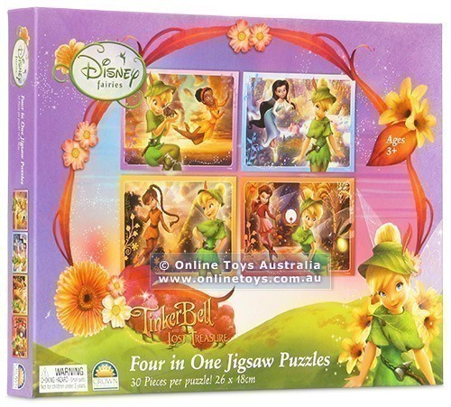 Disney Fairies - Tinker Bell and the Lost Treasure - 4 in 1 Jigsaw Puzzle