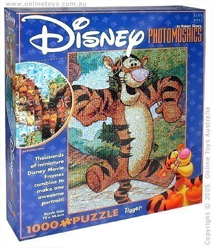 Disney Photomosaics - Tigger - 1000 Piece Jigsaw Puzzle