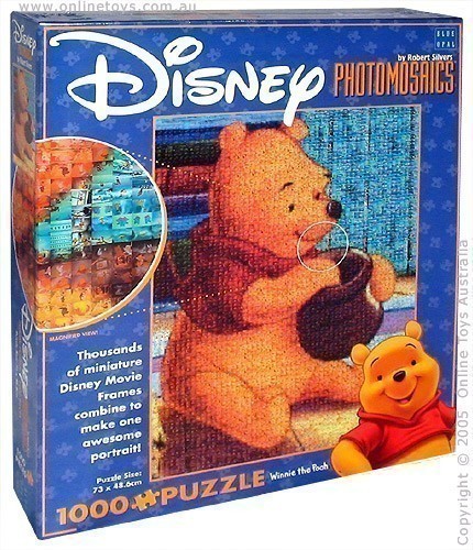 Disney Photomosaics - Winnie the Pooh- 1000 Piece Jigsaw Puzzle
