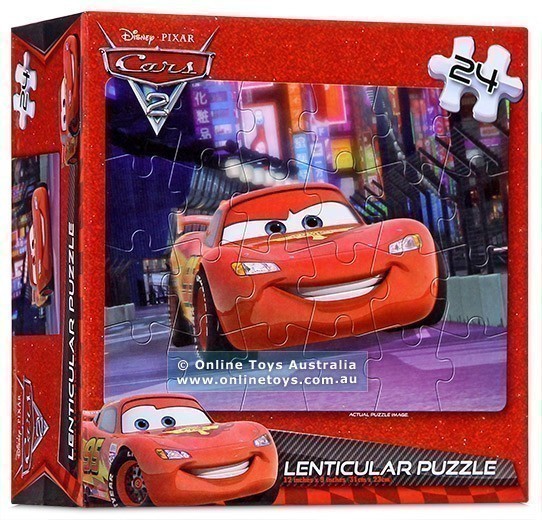 Disney Pixar Cars 2 - 24 Piece Lenticular Jigsaw Puzzle 1