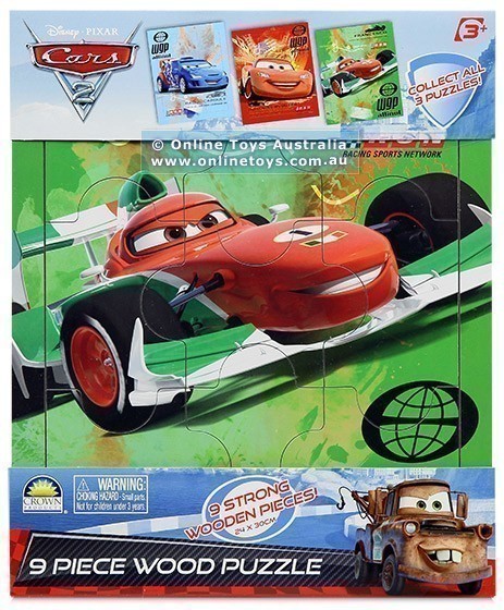Disney-Pixar Cars 2 - 9 Piece Wooden Puzzle - Francesco