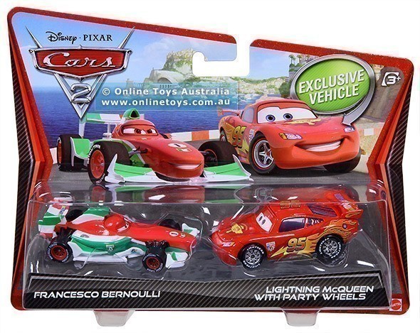 Disney-Pixar Cars 2 - Twin Pack - Francesco Bernoulli and Lightning McQueen
