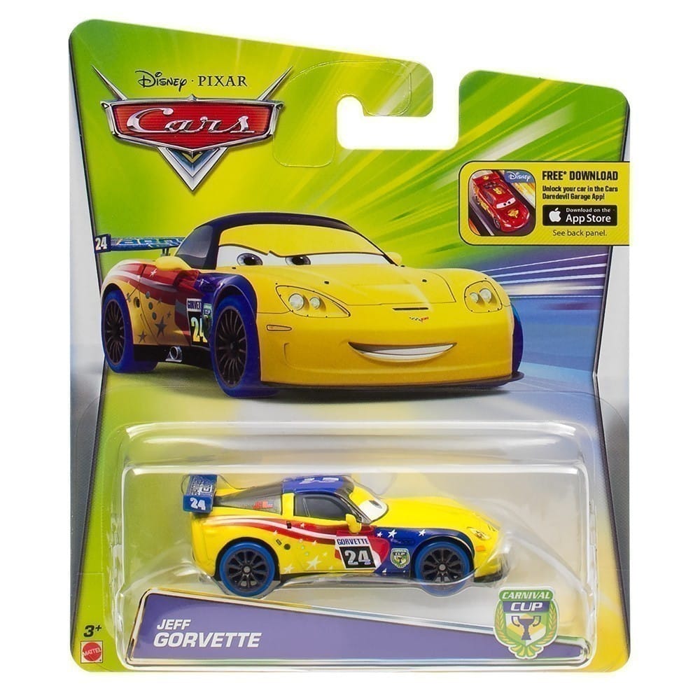 Disney-Pixar Cars - Carnival Cup Die-Cast Vehicles - Jeff Gorvette