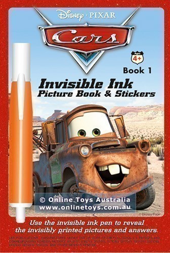 Disney Pixar Cars - Invisible Ink Picture Book and Stickers