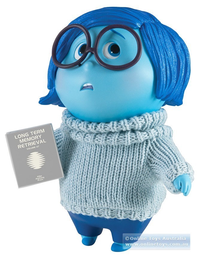 Disney Pixar - Inside Out - Large Sadness Figure with Mind Manual