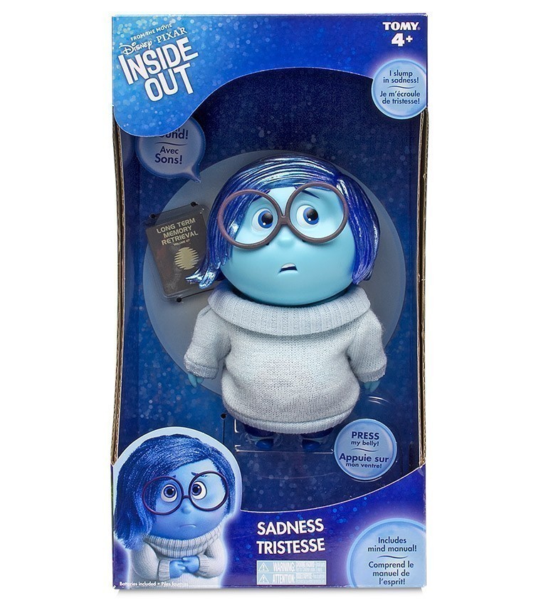 Disney Pixar - Inside Out - Large Sadness Figure with Mind Manual