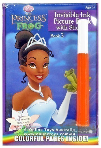 Disney The Princess and the Frog - Invisible Ink Picture Book with Stickers - Book 2