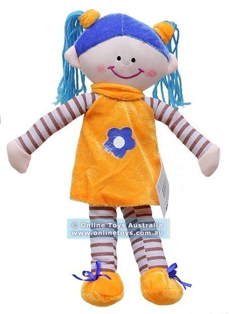 Dizzy Lizzy - 32cm Rag Doll - Blue Hair