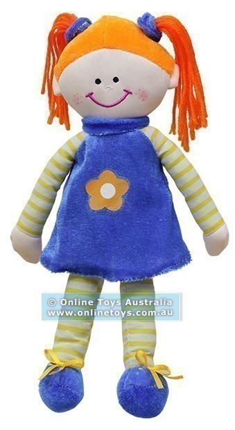 Dizzy Lizzy - 32cm Rag Doll - Orange Hair
