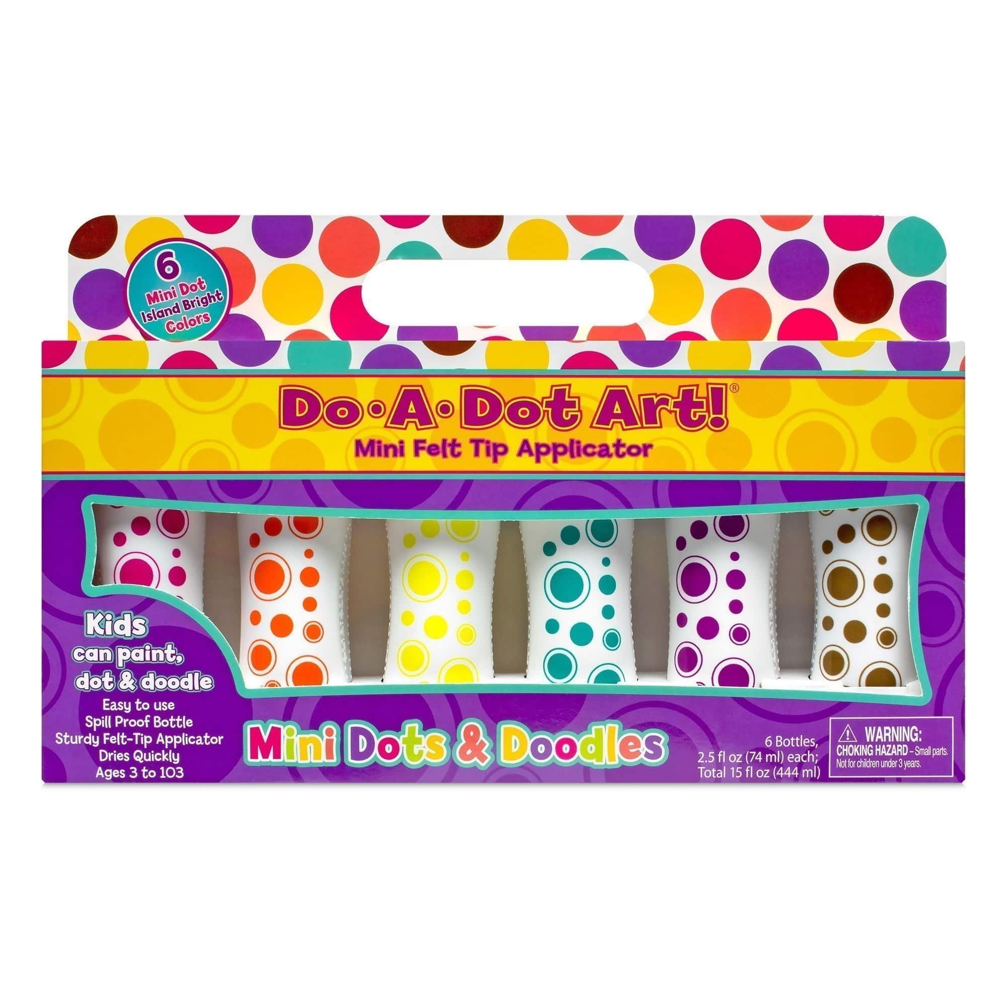 Do-A-Dot Art - Island Bright Colour Mini Dot Markers - 6 Pack