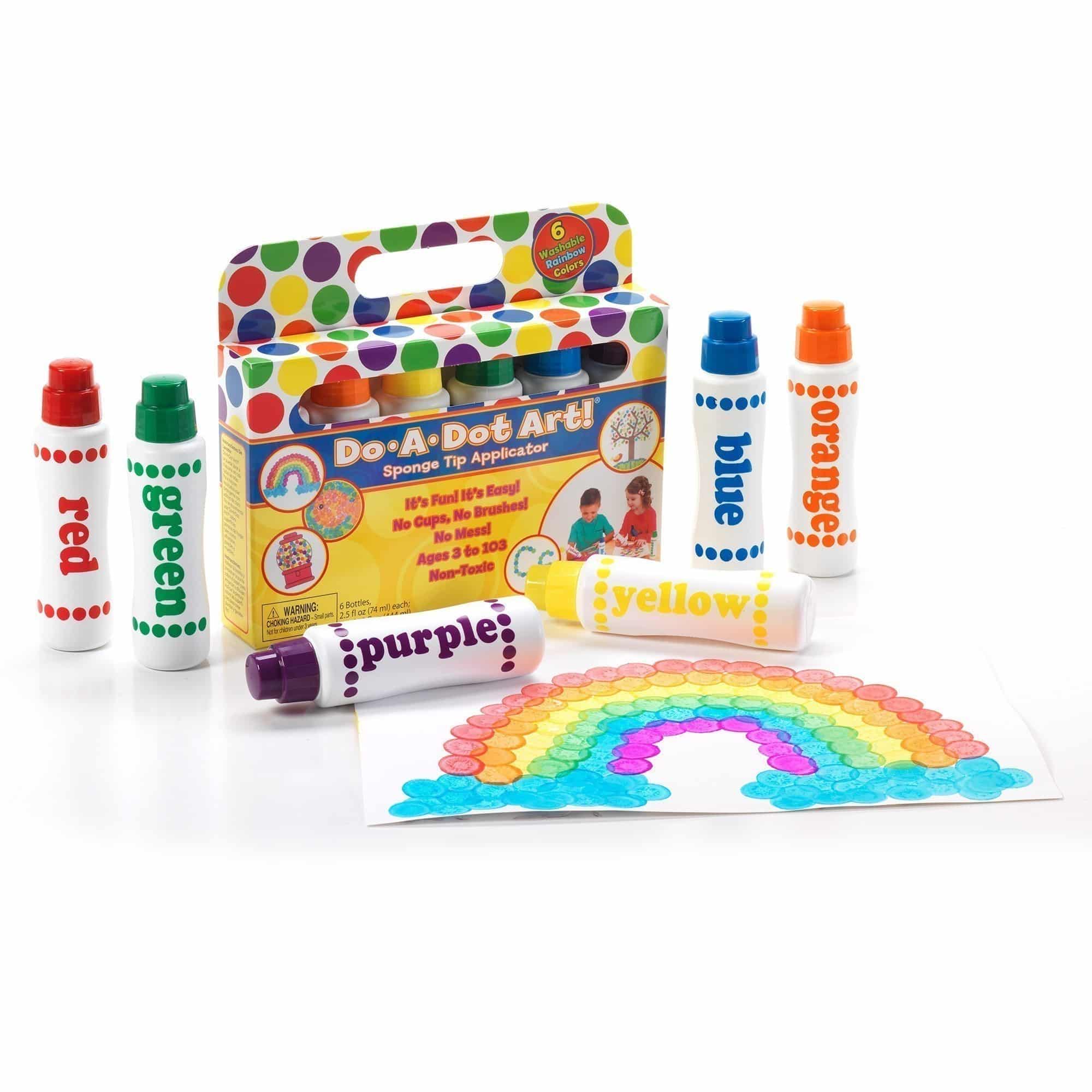 Do-A-Dot Art - Rainbow Colour Dot Markers - 6 Pack