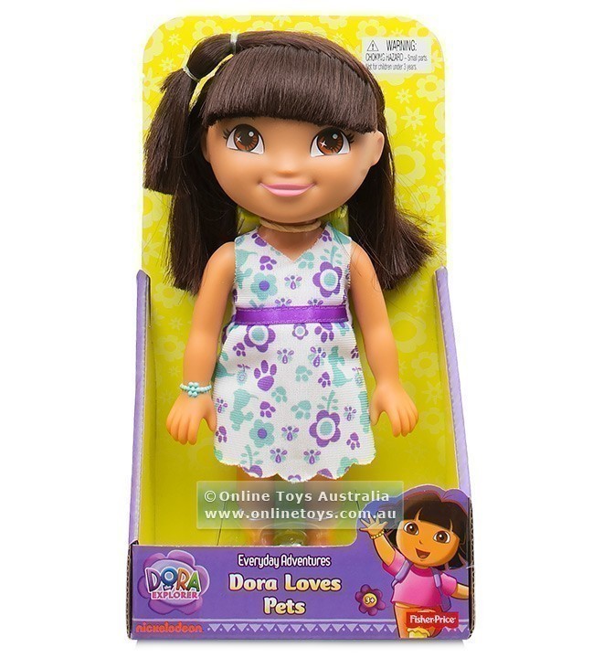 Dora the Explorer - Dora Loves Pets - 22cm Doll