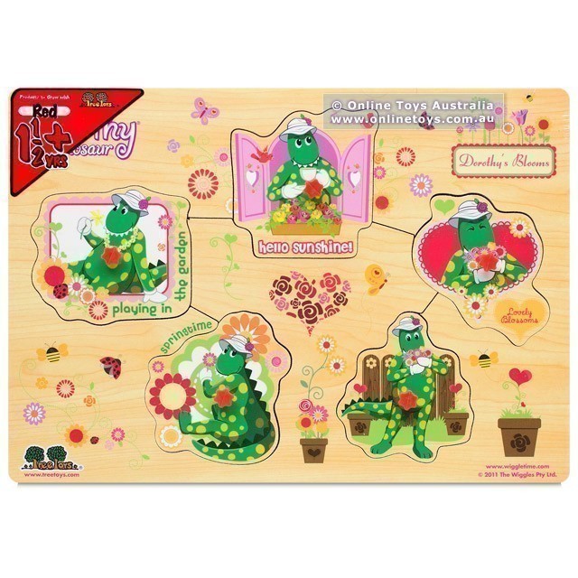 Dorothy Dinosaur - 5 Piece Peg Puzzle - Dorothy's Blooms