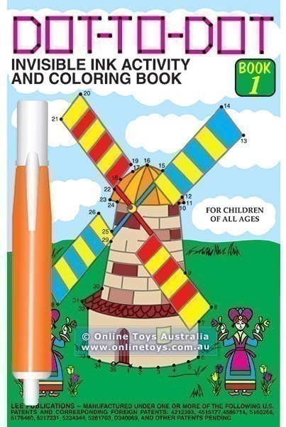 Dot-to-Dot Invisible Ink Activity and Colouring Book 1