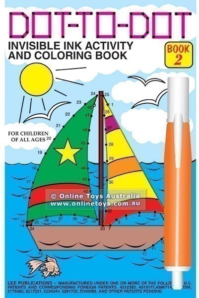 Dot-to-Dot Invisible Ink Activity and Colouring Book 2