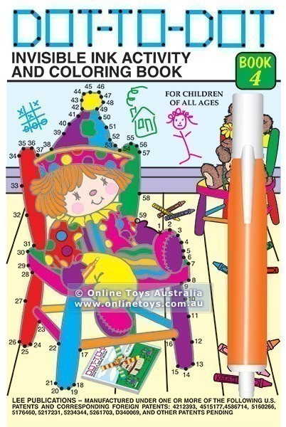 Dot-to-Dot Invisible Ink Activity and Colouring Book 4