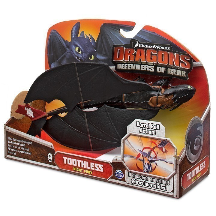 Dreamworks Dragons DOB - 11inch Toothless Night Fury Barrel Roll Action