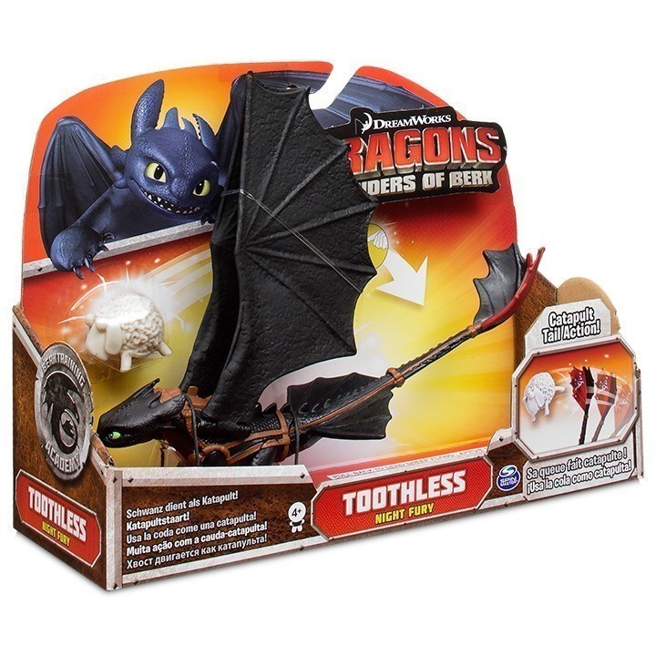 Dreamworks Dragons DOB - 11inch Toothless Night Fury with Catapult Tail