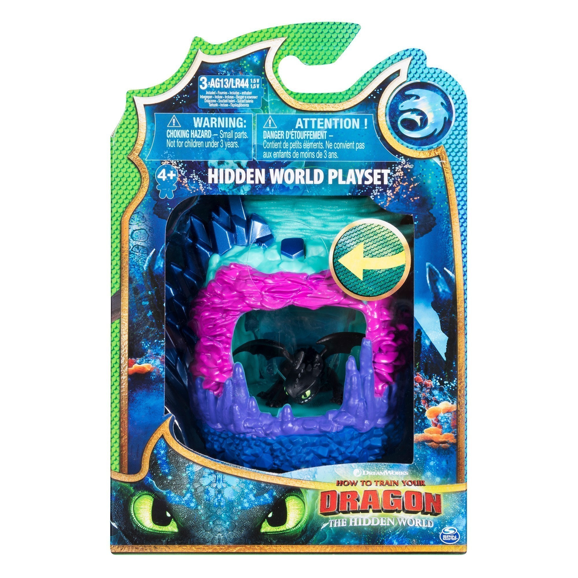 Dreamworks - How To Train Your Dragon 3 - Dragon Lair Playset - Toothless