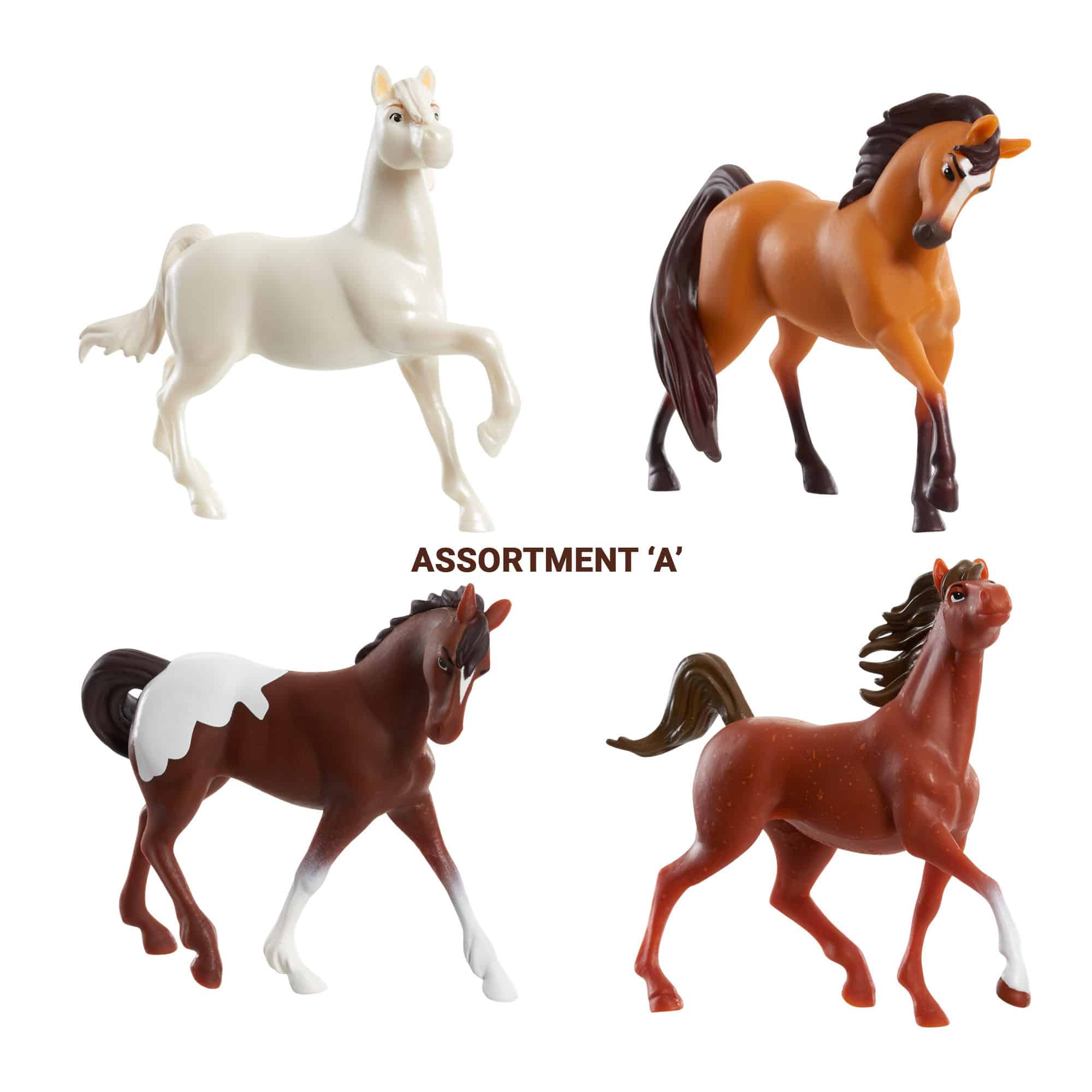 Dreamworks - Spirit - Collectible Horse 4 Pack Assortment
