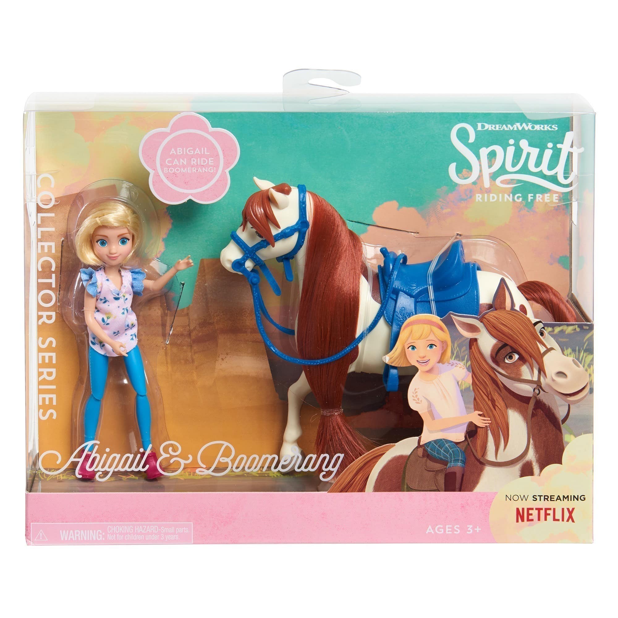 Dreamworks - Spirit - Collector Doll & Horse - Abigail & Boomerang