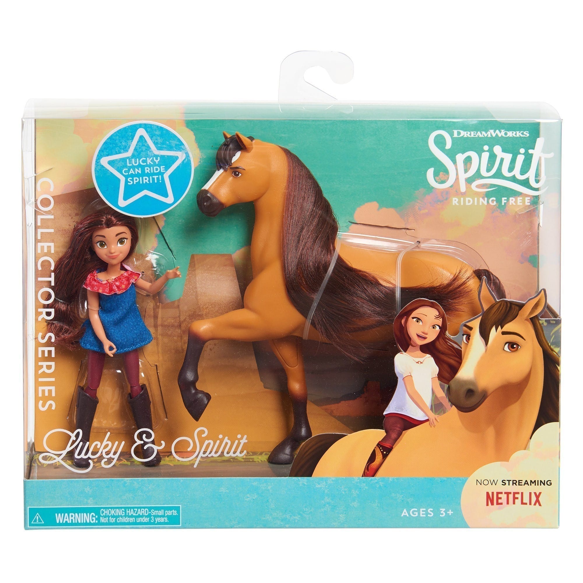 Dreamworks - Spirit - Collector Doll & Horse - Lucky & Spirit
