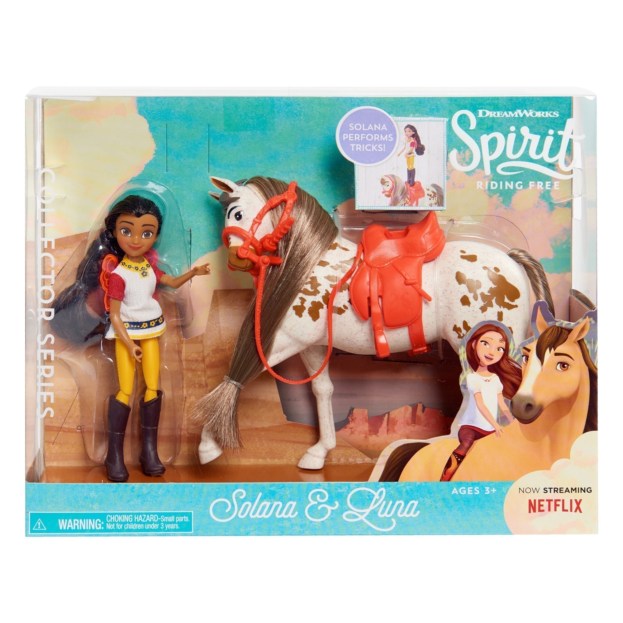 Dreamworks - Spirit - Collector Doll & Horse - Solana & Luna