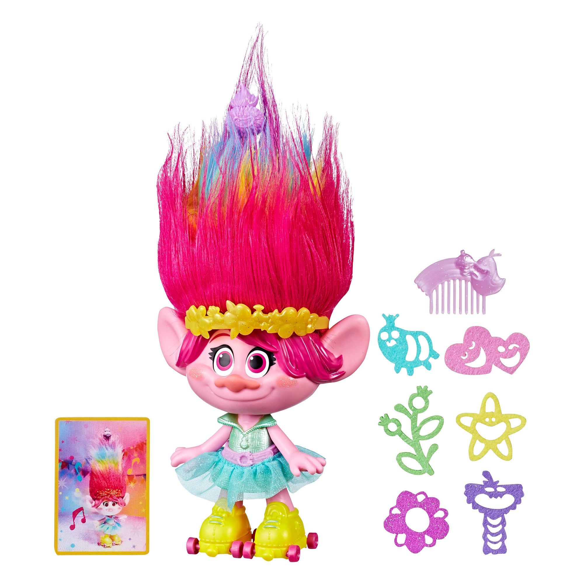 DreamWorks - Trolls Party Hair Poppy Musical Doll