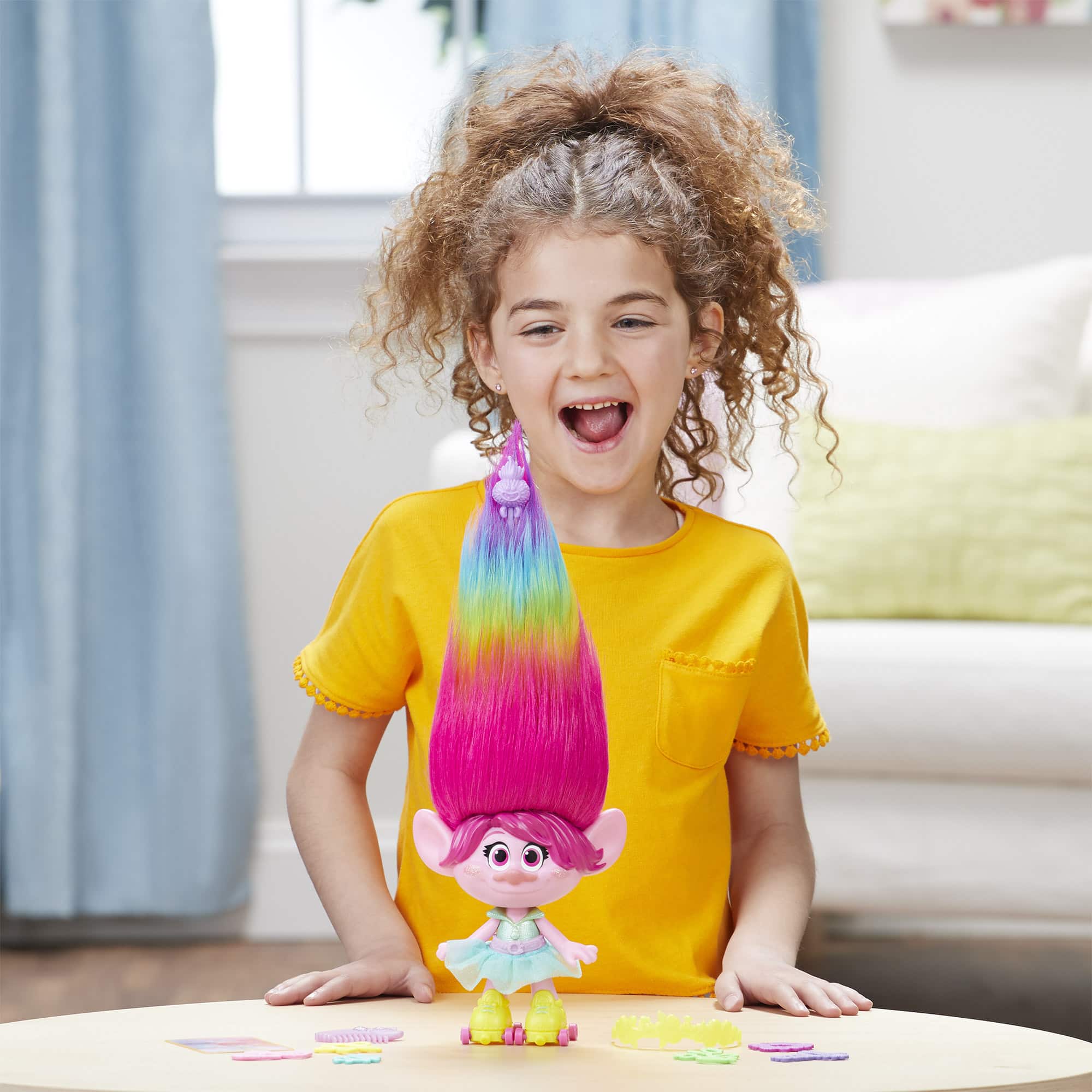 DreamWorks - Trolls Party Hair Poppy Musical Doll