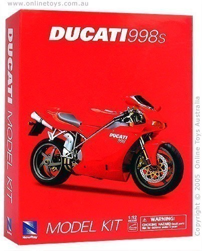 Ducati 998s Motorbike - Die-Cast Model Kit - Box