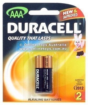 Duracell Alkaline Batteries - 2 X AAA