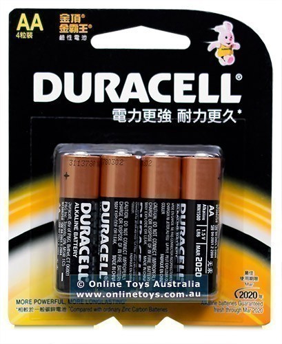 Duracell Alkaline Batteries - 4 X AA