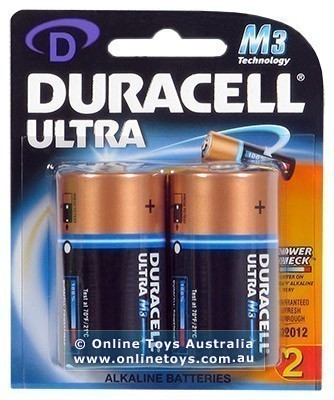 Duracell Ultra Alkaline Batteries - 2 X D