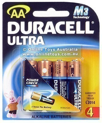 Duracell Ultra Alkaline Batteries - 4 X AA