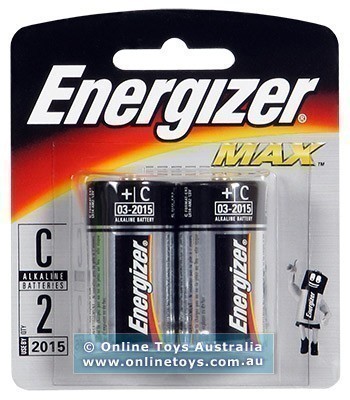 Energizer Max Alkaline Batteries - 2 X C