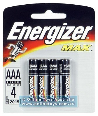Energizer Max Alkaline Batteries - 4 X AAA