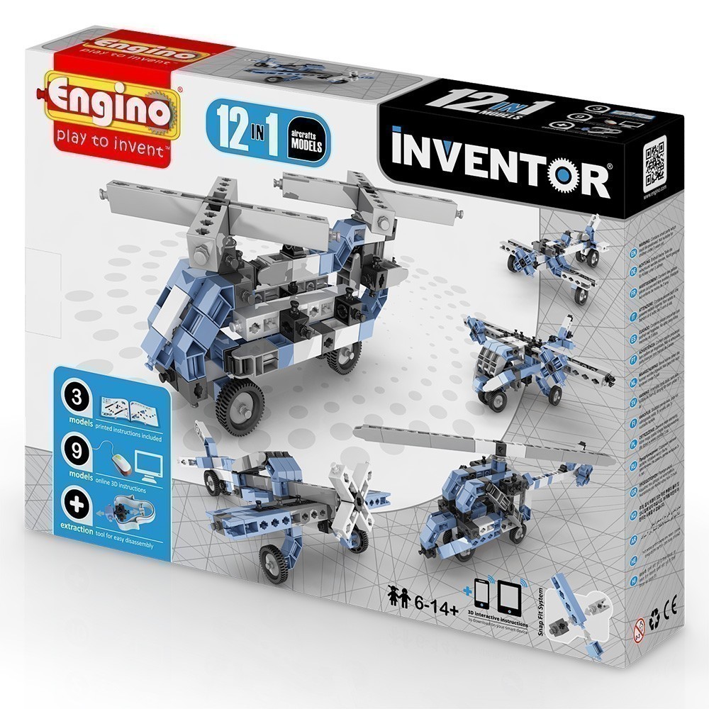 Engino - Inventor - 12 in 1 Aircraft Models