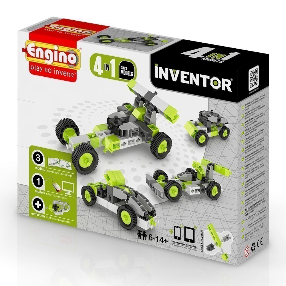 Engino - Inventor - 4 in 1 Car Models