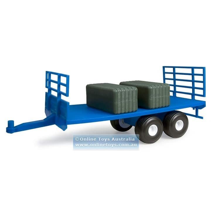 ERTL - Big Farm - New Holland Agriculture Flatbed Wagon with Bales