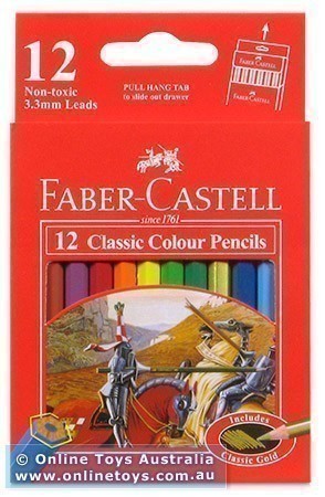 Faber-Castell - Classic Colour Pencils - 12 Half-Length Colours