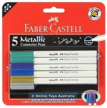 Faber-Castell - Connector Pens - 5 Metallic Colours
