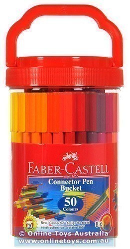 Faber-Castell - Connector Pens - 50 Colour Bucket