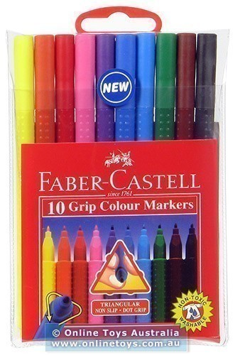 Faber-Castell - Grip Marker - 10 Colours