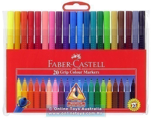 Faber-Castell - Grip Marker - 20 Colours