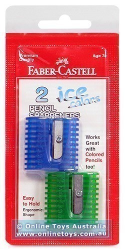 Faber-Castell - Ice Single Hole Sharpener - Twin Pack