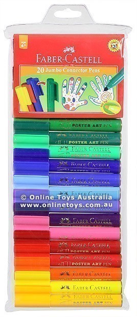 Faber-Castell - Jumbo Connector Pens - 20 Colours