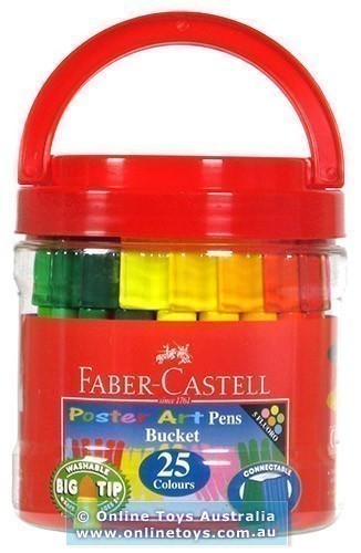 Faber-Castell - Poster Art Pens - 25 Colour Bucket
