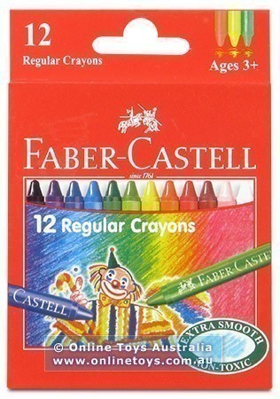 Faber-Castell - Regular Crayons - 12 Colours