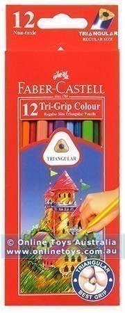 Faber-Castell - Tri-Grip Colour Pencils - 12 Colours